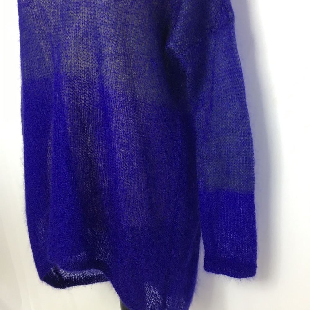 Eileen Fisher Knit Color Block Fuzzy Sweater - image 3